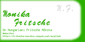 monika fritsche business card